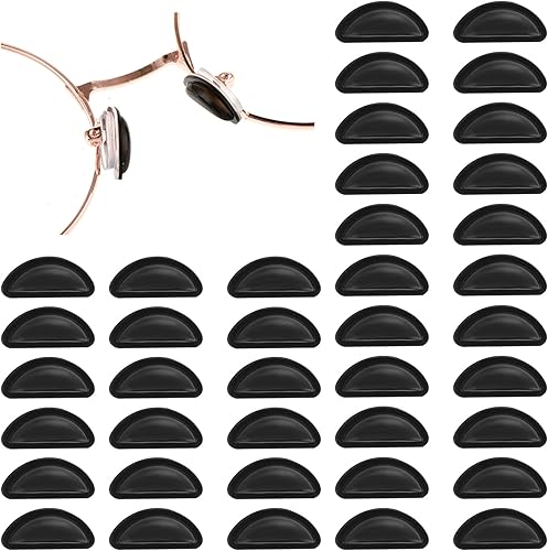 20 pares de almohadillas para la nariz para lentes, adhesivo antideslizante, almohadilla de nariz de silicona suave para cámara de aire, almohadilla
