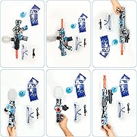 Vista 11 de JIFTOK - Pistola eléctrica de bolas de gel, lanzador automático de bolas de salpicaduras de alta velocidad con más de 60000 y gafas, juguetes