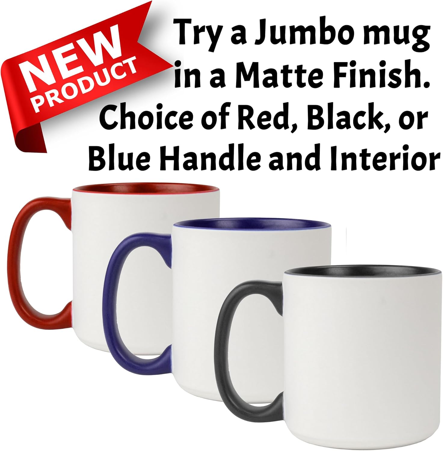 Custom Mug - Personalized Coffee Mug - Custom Cup with Pictures, Names, Text, Photos, Logos - 11, 15, and 20 oz with Color Options (Jumbo (3 Images)) - Image 4