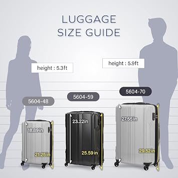 LEGEND WALKER BLADE-Ultralight PC Fiber Luggage, 19-inch, White Carbon, 5604-48-WHCB