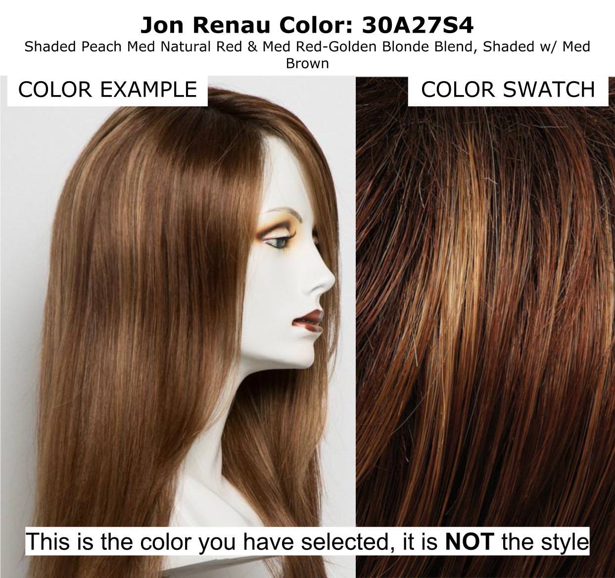 Bundle - 3 item: Ignite Petite Wig by Jon Renau, Christy's Wigs Q & A Booklet & Wide Tooth Comb - Color: 30A27S4