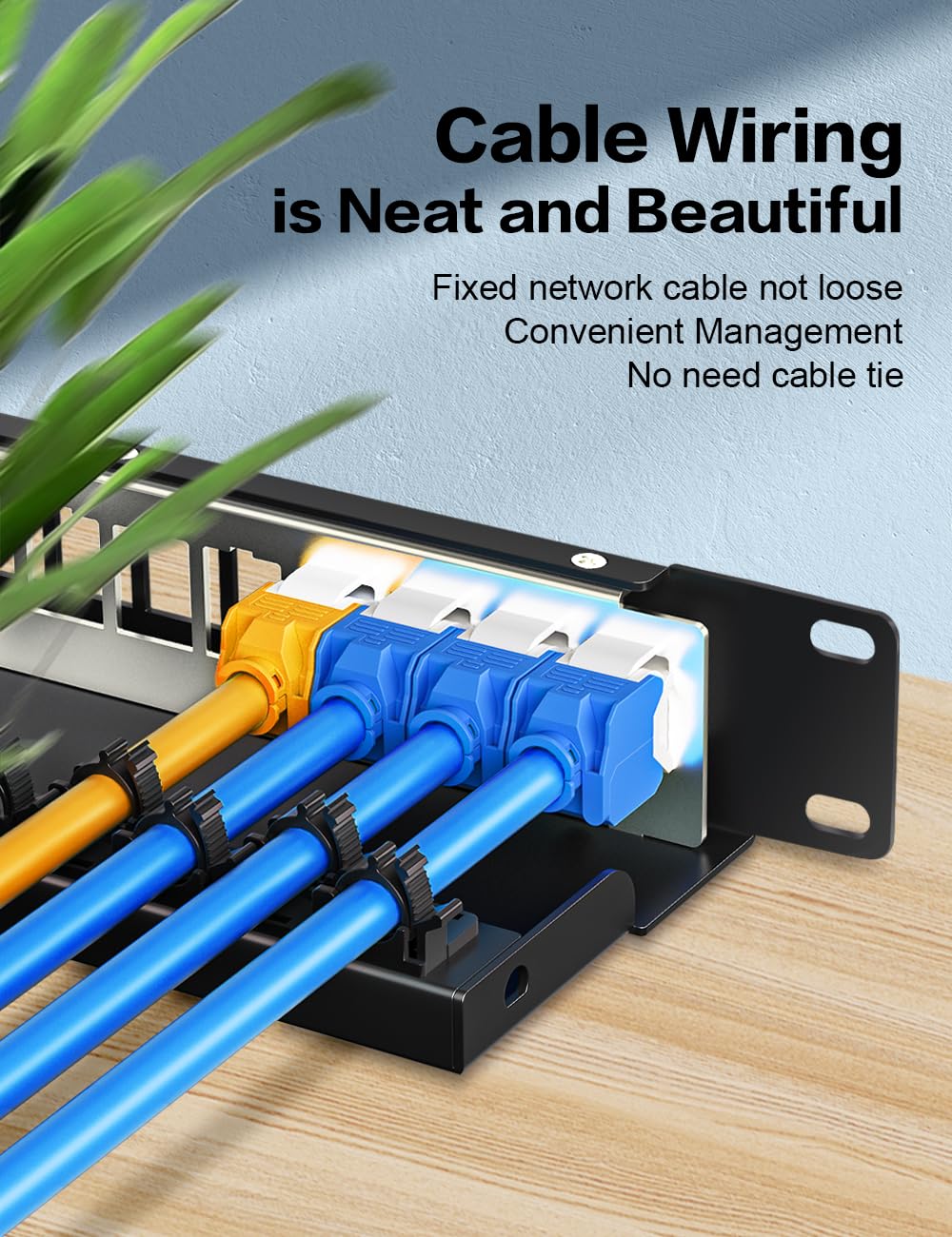 Snapklik.com : 12 Port Blank Keystone Patch Panel For Rackmount &Wall ...