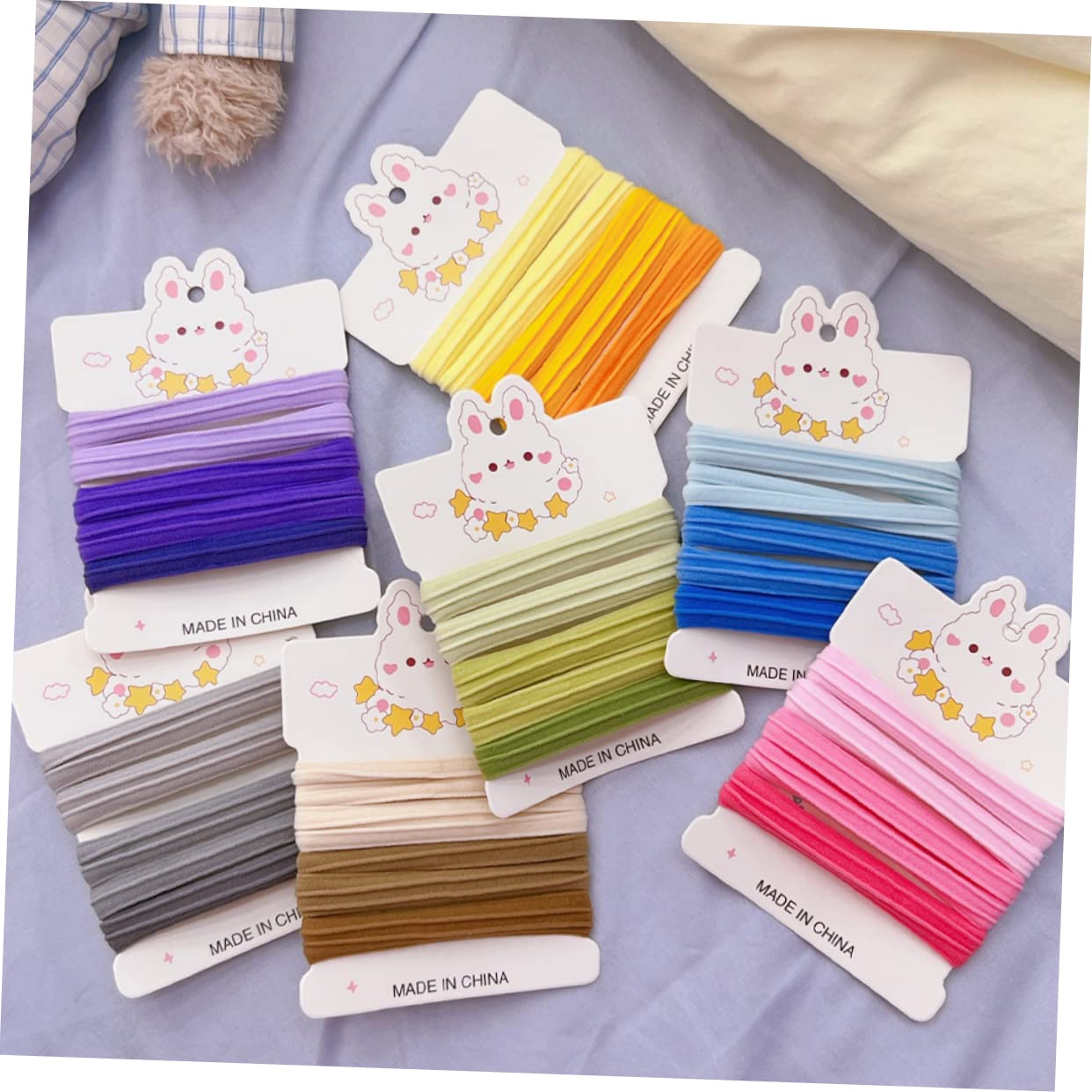 FOMIYES 105piezas Gomillas De Pelo Elásticas Para Niñas y Mujeres Accesorios Coloridos Para Peinados Diferentes Para Cumpleaños y Festividades