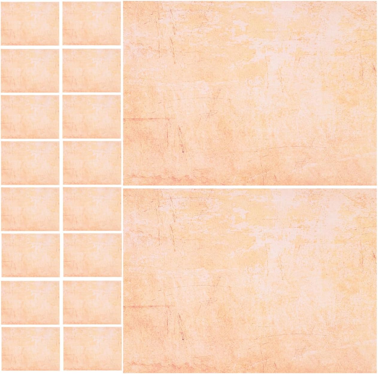 SOLUSTRE 100pcs Vintage Writing Paper A4 Antique Letter Stationery Paper Blank Retro Style for Letter Writing Scrapbooking Office Use