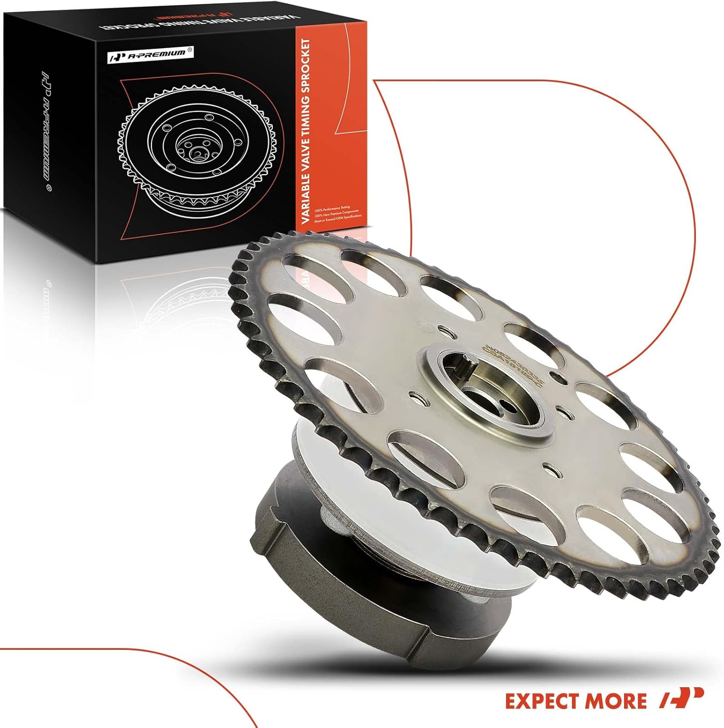 A-Premium Engine Variable Valve Timing (VVT) Sprocket Gear Camshaft Adjuster Phaser Compatible with Chevrolet Colorado & GMC Canyon & Isuzu i-280, 2006, 2.8L