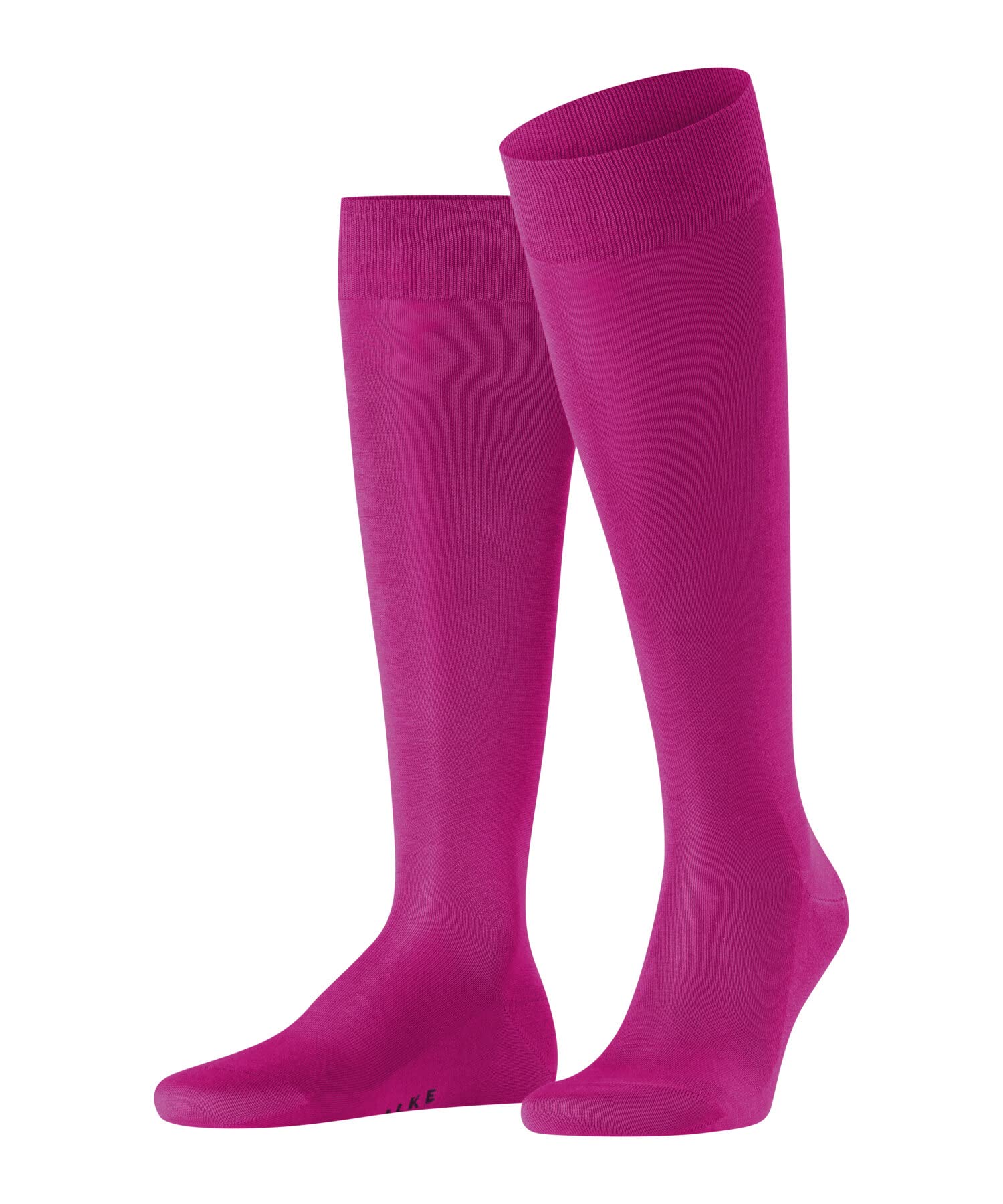 FALKE Men's Tiago M Kh Fil D'Écosse Cotton Long Plain 1 Pair Knee-High Socks, Red Berry 8390, 5.5-6.5