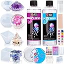 LET'S RESIN Epoxy Resin Kits and Molds Complete Set, 16oz Resin Art Kit with Silicone Molds, Pigment, Dried Flowers, Crafts for Adults, Beginners, Art Supplies for DIY Lovers, DIY Gift for Women