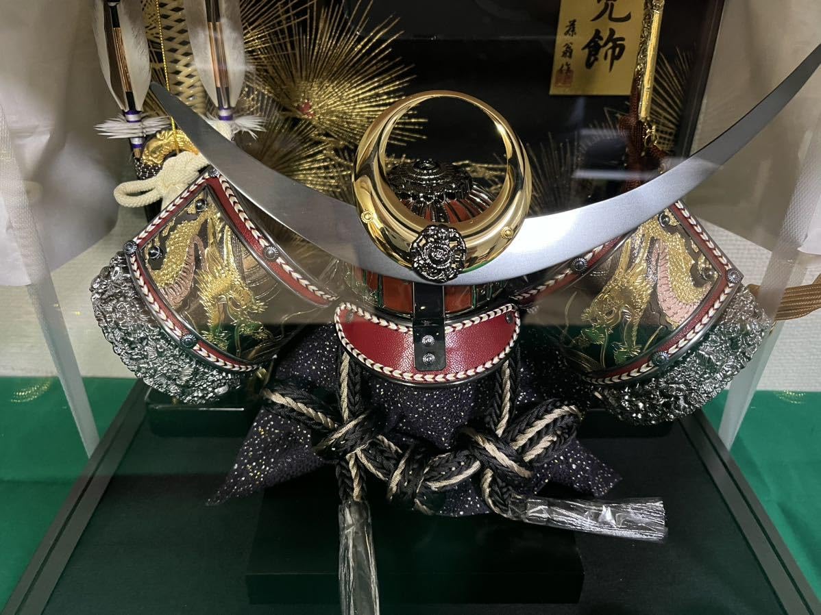 五月人形 兜 鎧兜 五月端午節句人形鎧兜飾り オルゴール付き 節句