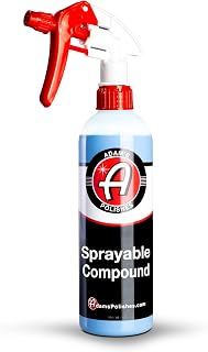 Adam's Sprayable Compound 16oz - Car Paint Polish Swirl & Scratch Remover for Use with Orbital Polisher Before Applying A Wax Sealant or Ceramic Coating