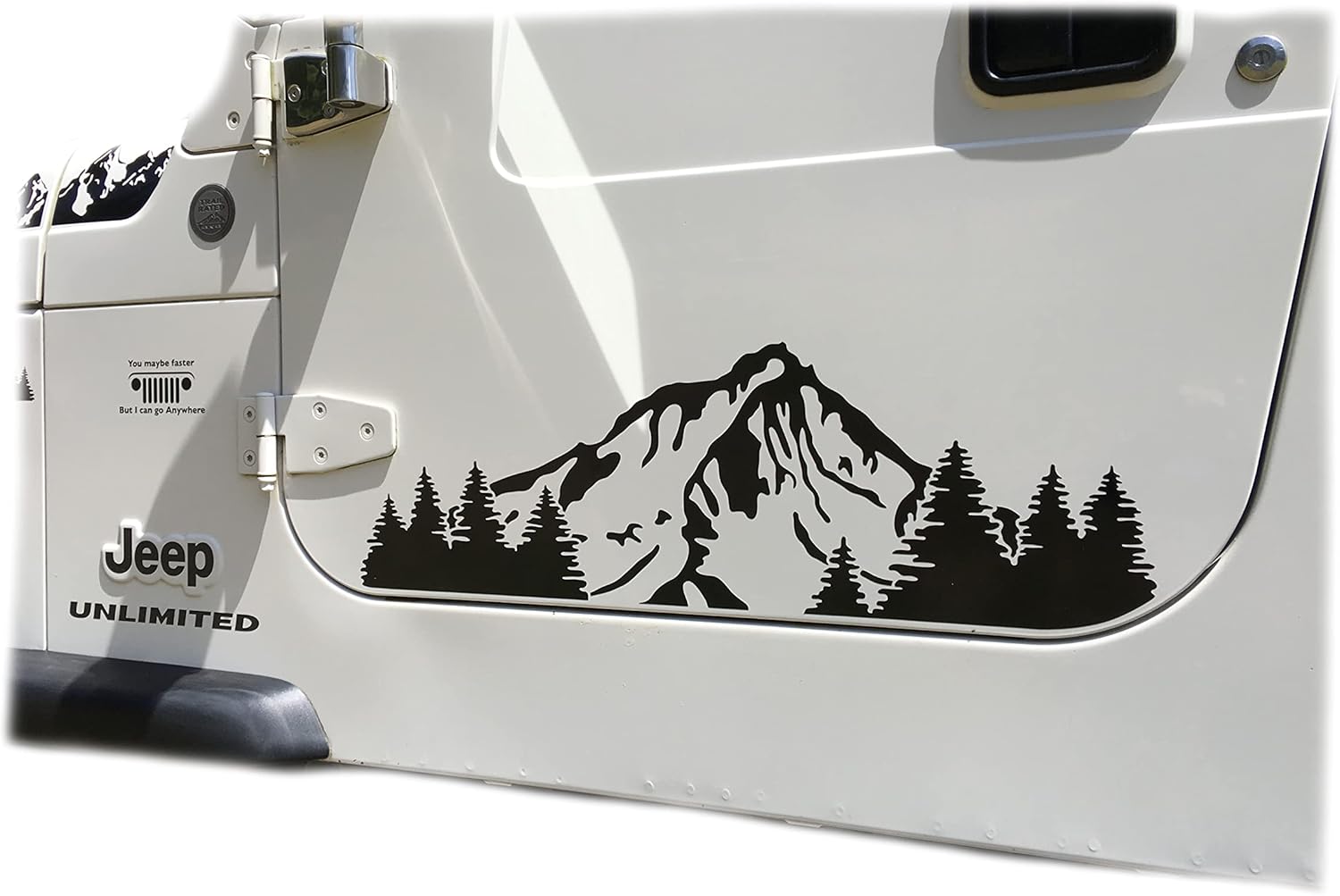 Mountain and Trees for Doors of TJ, JK, JL Jeep Wrangler and JT Gladiator (JL 2 Door Wrangler (2018-Present))