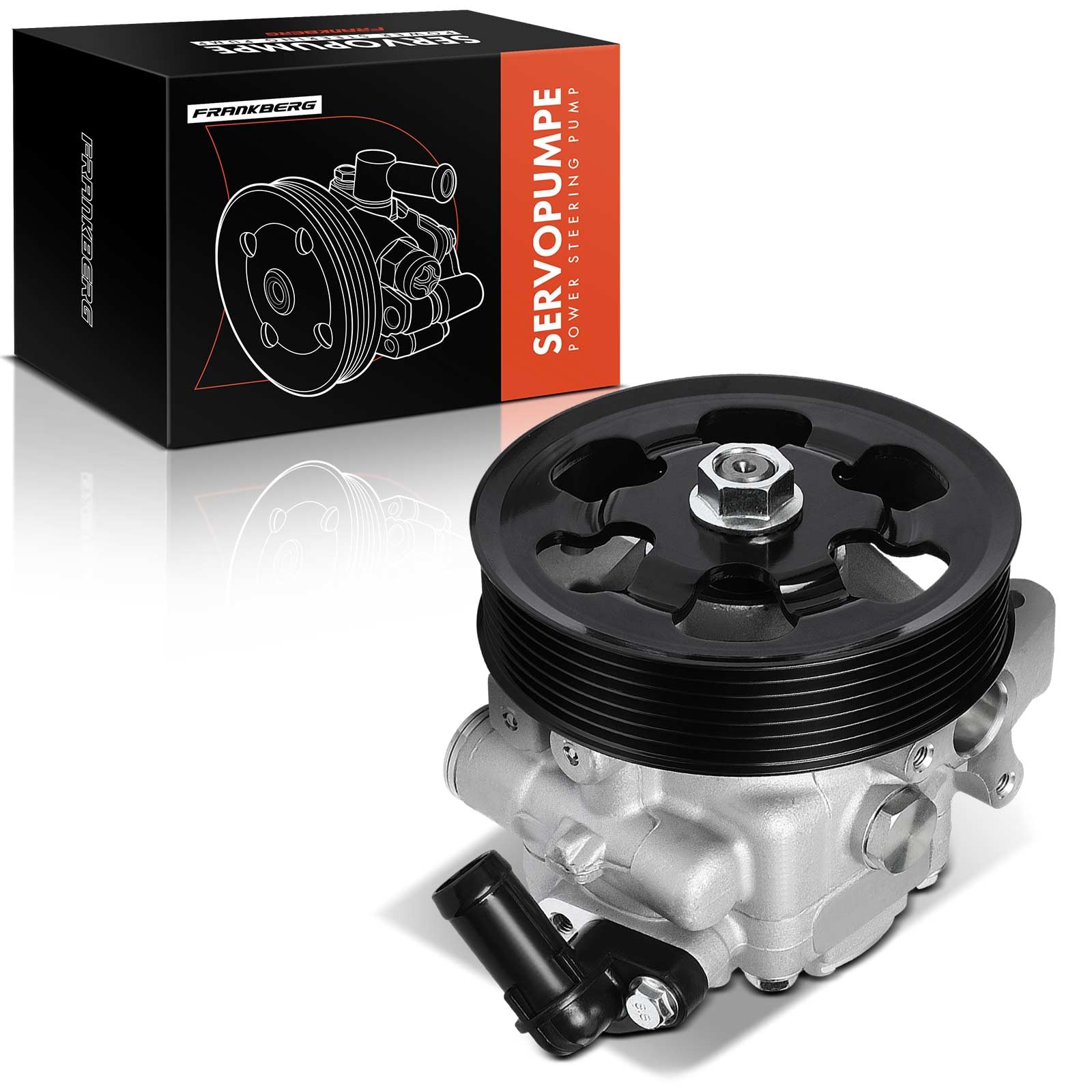 Frankberg Bomba servo Bomba de dirección Gasolina Compatible con Accord VII CL CN 2.0L-2.4L 2003-2008 Accord VII Tourer CM CN 2.0L-2.4L 2003-2008 Replace# 56110RBAE01
