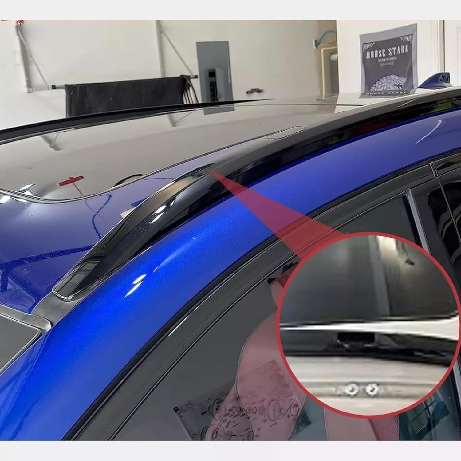 4Pcs Roof Rack Roof Rails and Cross Bars for Acura RDX 2019-2025 Aluminum Rooftop Luggage Rack Crossbar Cargo Carrier (Black Crossbar+Roofrail)