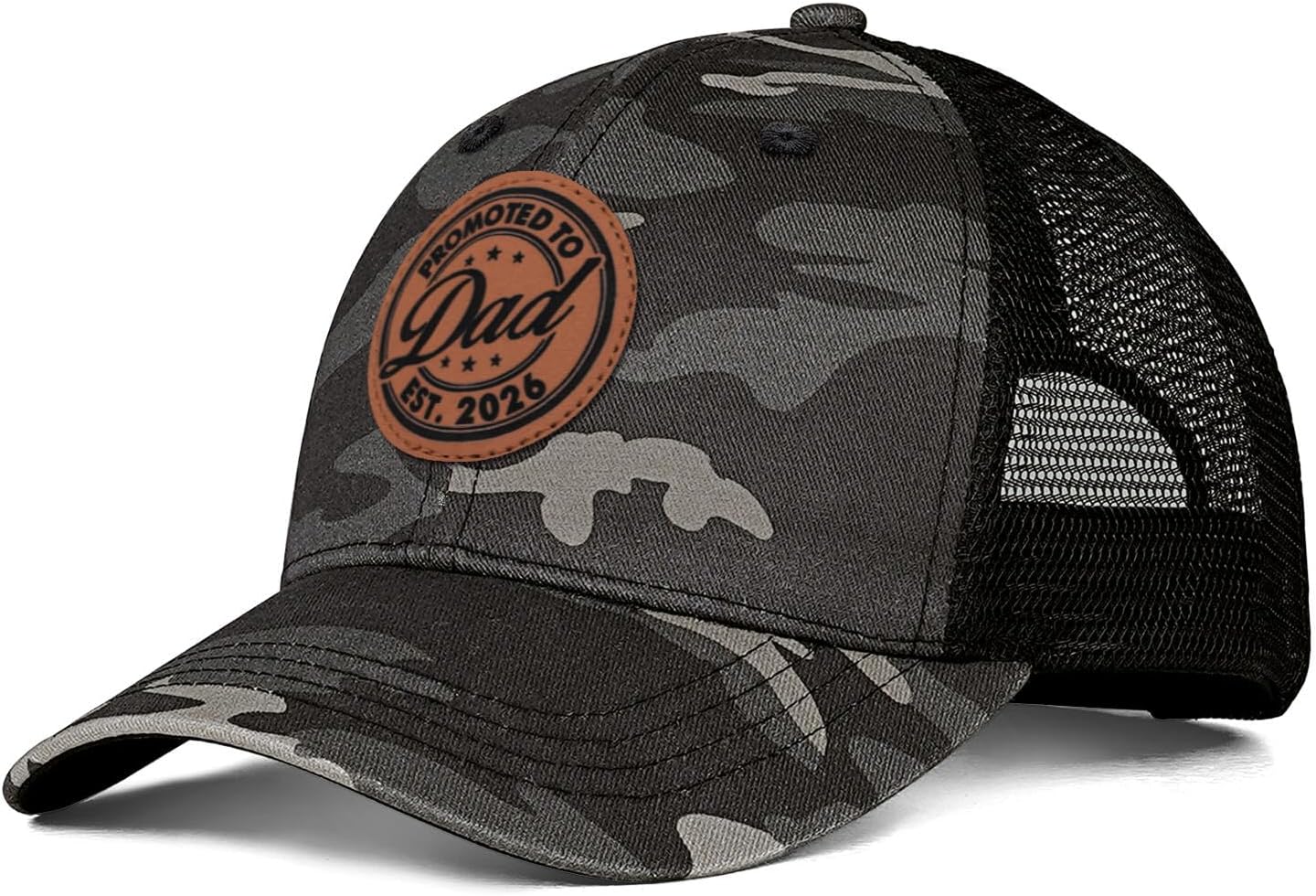 Promoted to Dad Est. 2026 Trucker Hat - Adjustable Fathers Day/Birthday Gift for New Dad Papa Daddy image 3