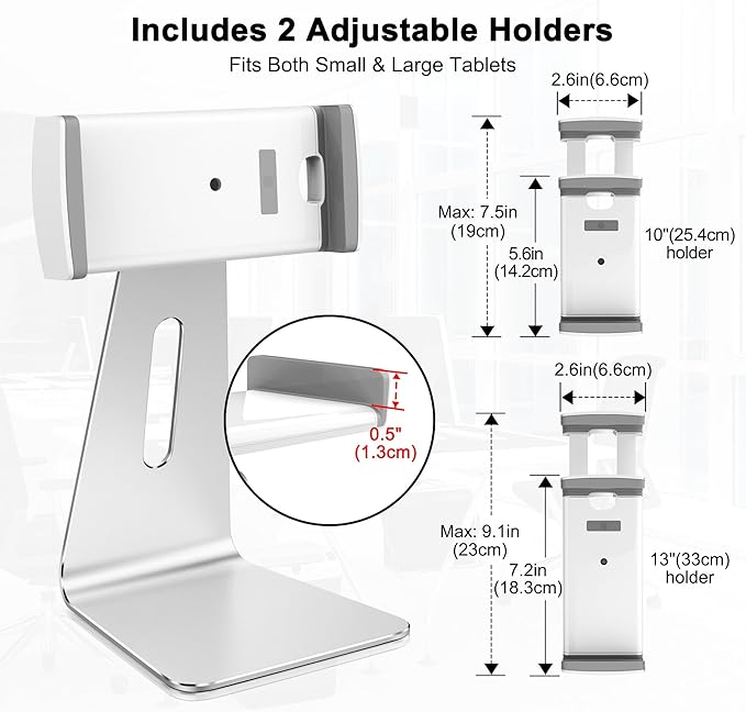 Soporte Elegante de Aluminio para Tablets 7-15.6" AboveTEK miniatura 7