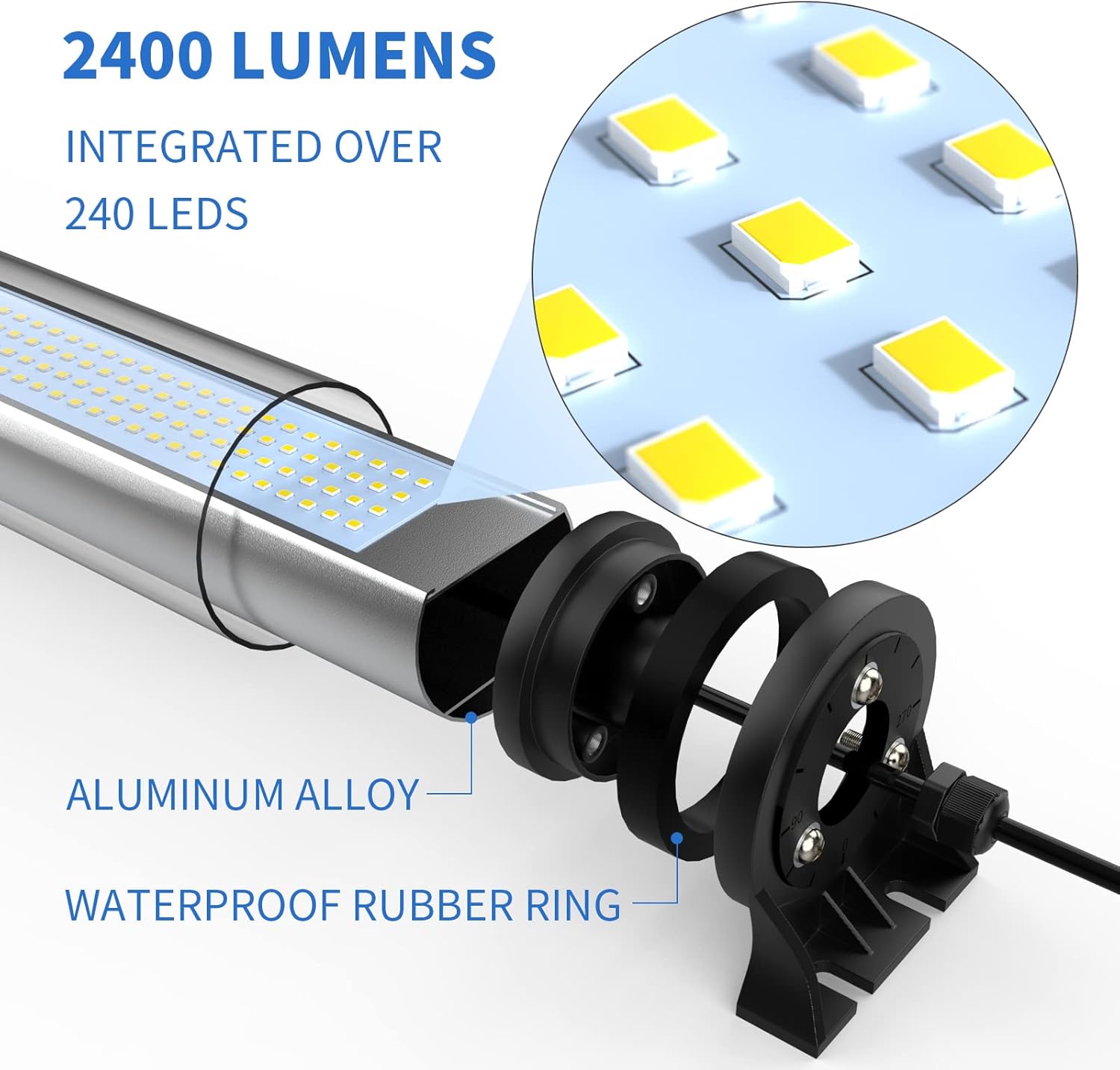 25W IP66 Explosion Proof Lights Led Machine Light Work Tube Light Industrial Lighting for CNC Machine 110V to 220V