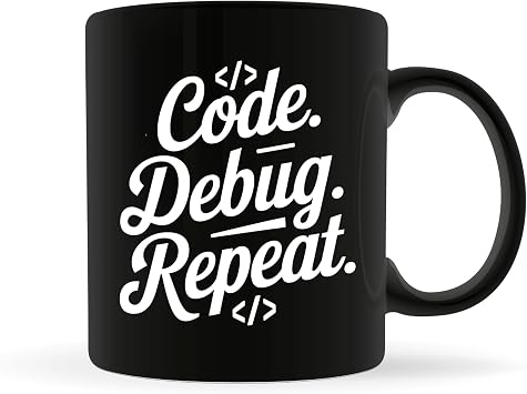 Programmer Coffee Mug 11oz Black -Code Debug - Gift for Debugging Programmer Support IT Computer Engineer Software Developer