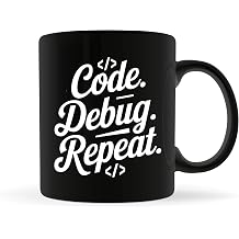 Programmer Coffee Mug 11oz Black -Code Debug - Gift for Debugging Programmer Support IT Computer Engineer Software Developer