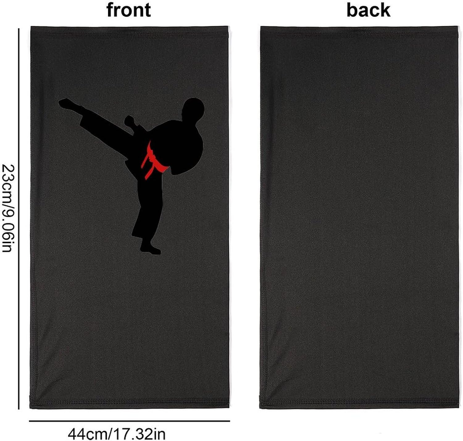 Karate Boy Changeable Belt Color Neck Gaiter Face Mask UV Protection for Men Women, Breathable Quick Dry Face Cover Bandana Outdoor Sports Balaclava Wind-Proof for Hiking Skiing Motorcycle Cycling