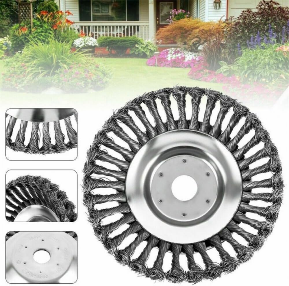 Lawn Mower Trimmer Head Wire Pruner Brush Cutter Garden Cleaning Tool 6-Piece Set (8inch)