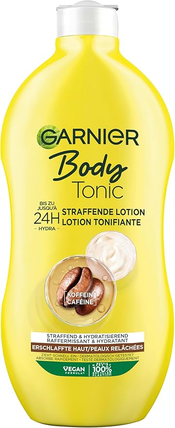 Garnier Body Tonic Reafirmante algas cafeína loción hidratante, 400 ml, 1-pack