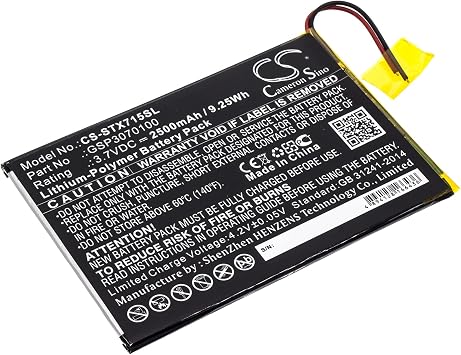 Cameron Sino 3.7V 2500mAh / 9.25Wh Replacement Battery for SmarTab ST7150,GSP3070100