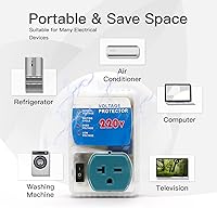 Vista 3 de BSEED - Protector electrónico contra sobretensiones para electrodomésticos, protector de voltaje para refrigeradores y congeladores, salida