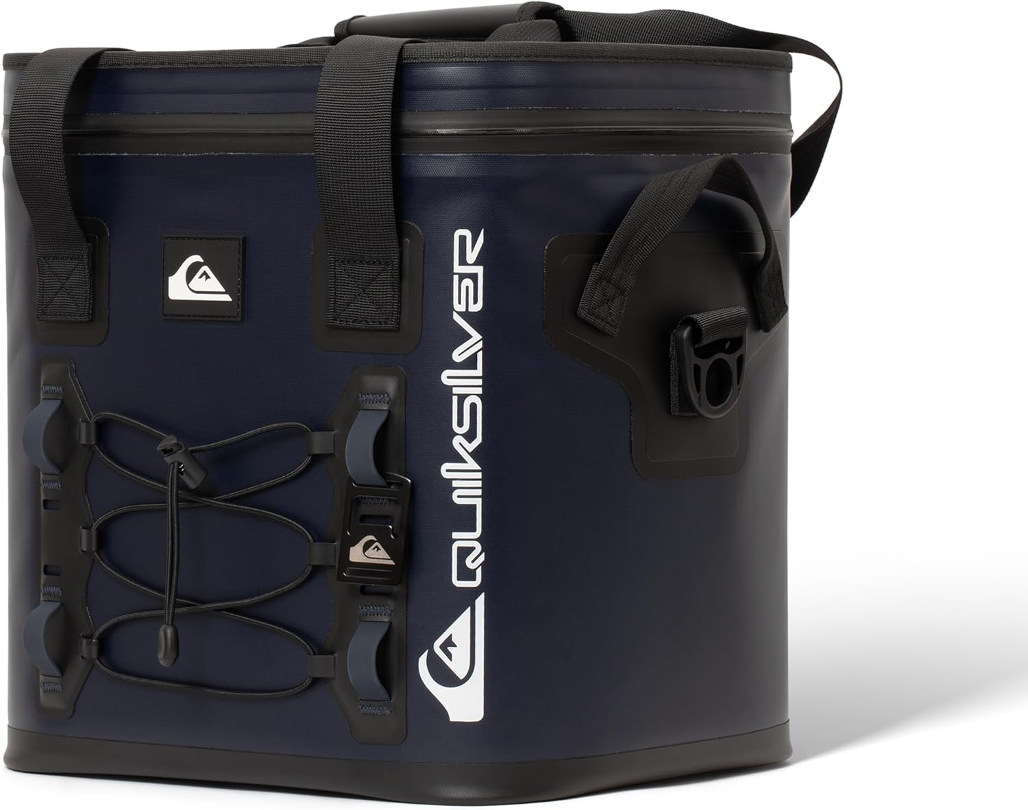 Quiksilver Welded Bungee Backpack Cooler, 30L/36 Cans, 48-72 Hours Insulation, Leakproof & Waterproof IPX7 Rated, Heavy-Duty 600D TPU, Adjustable Straps