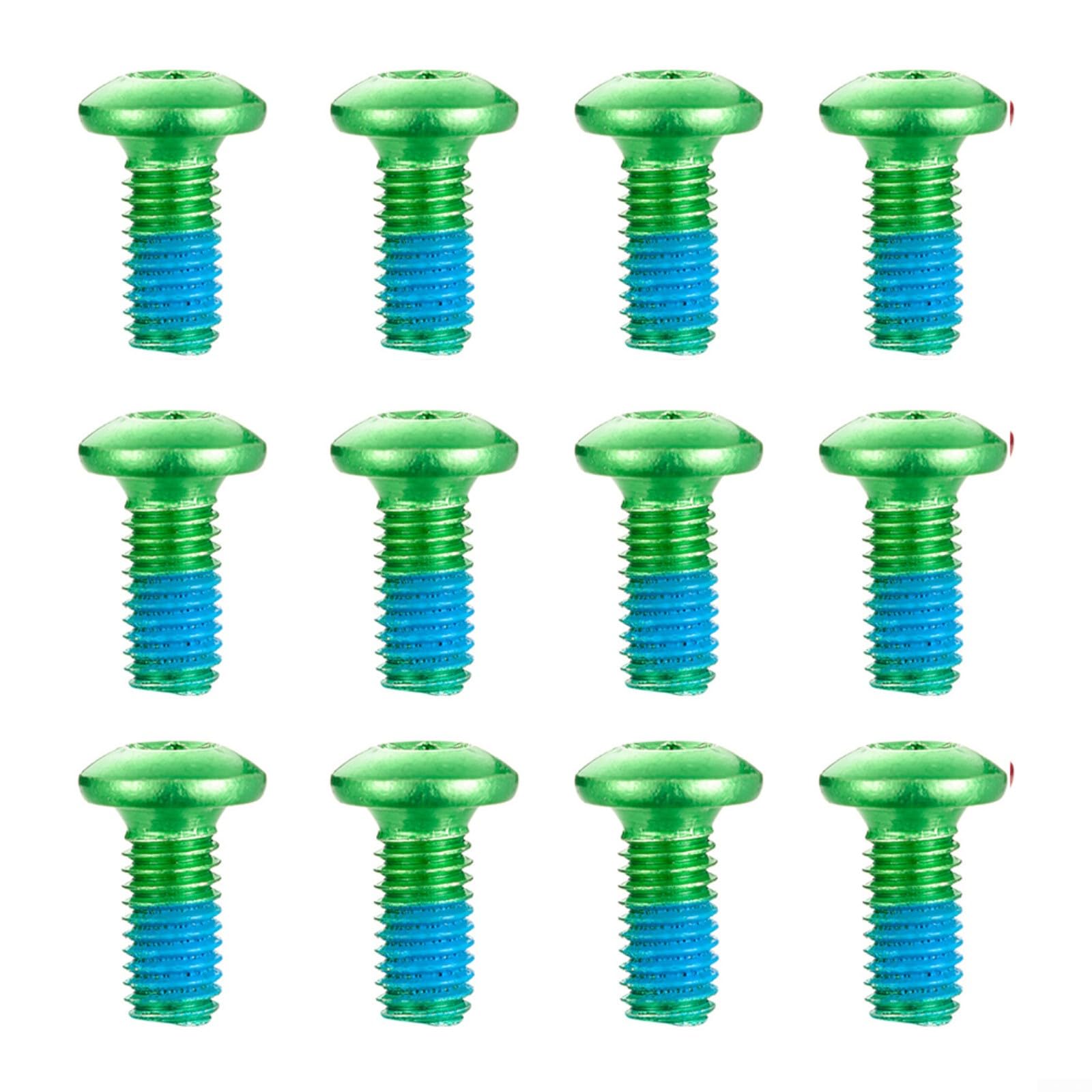 Viti Disco Freno Bici - 12 Pezzi M5x10mm, T25, Nero - Foto 2