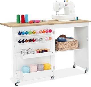 12 Farmhouse Laundry Room Ideas with Cozy Charm 57 Best Choice Products Folding Sewing Table Multipurpose Craft Station & S...