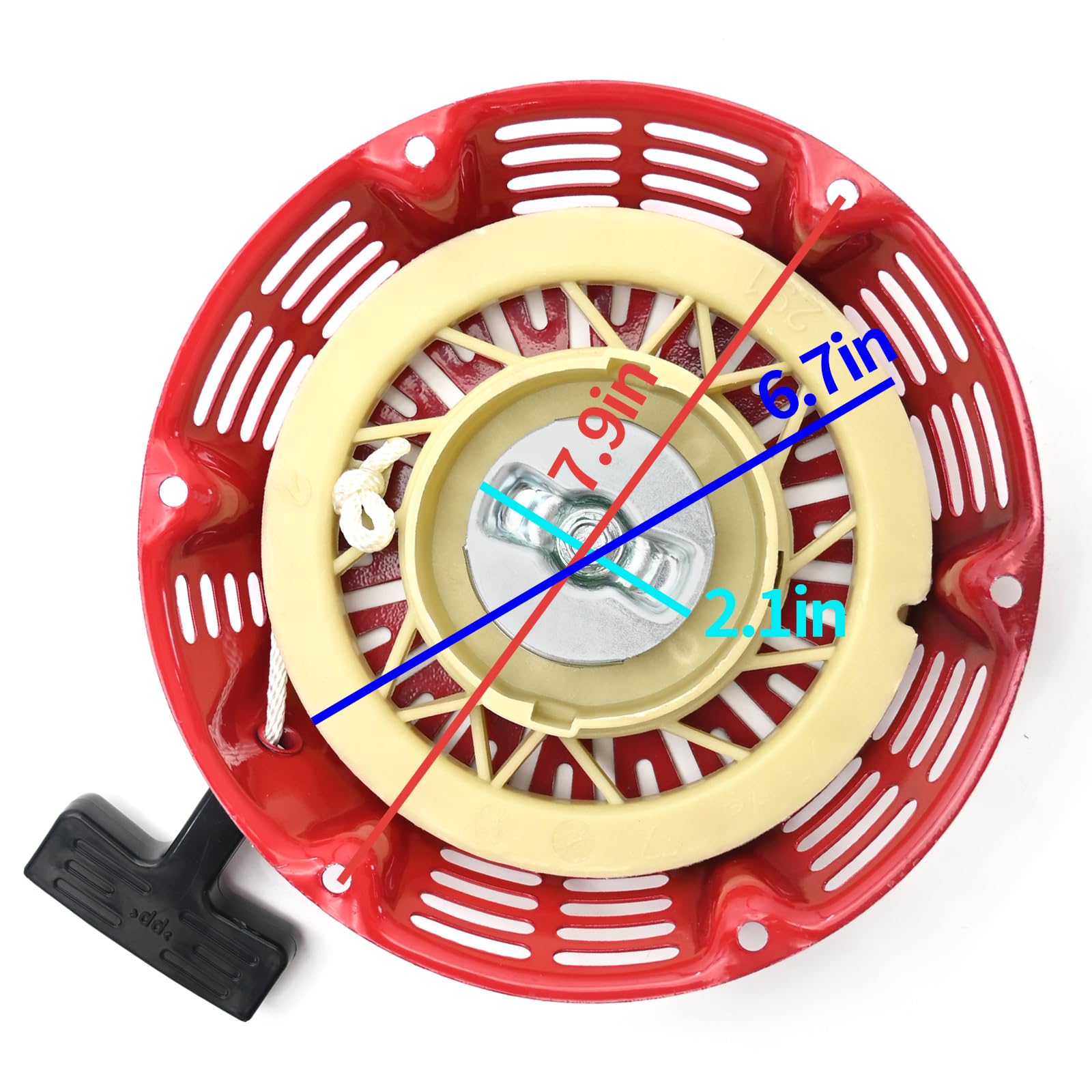 28400-ZE2-W01ZA Avviamento a strappo con cordino, ricambio per motore Honda GX240 GX270 8HP 9HP, sostituisce 28400-ZE2-W01ZN