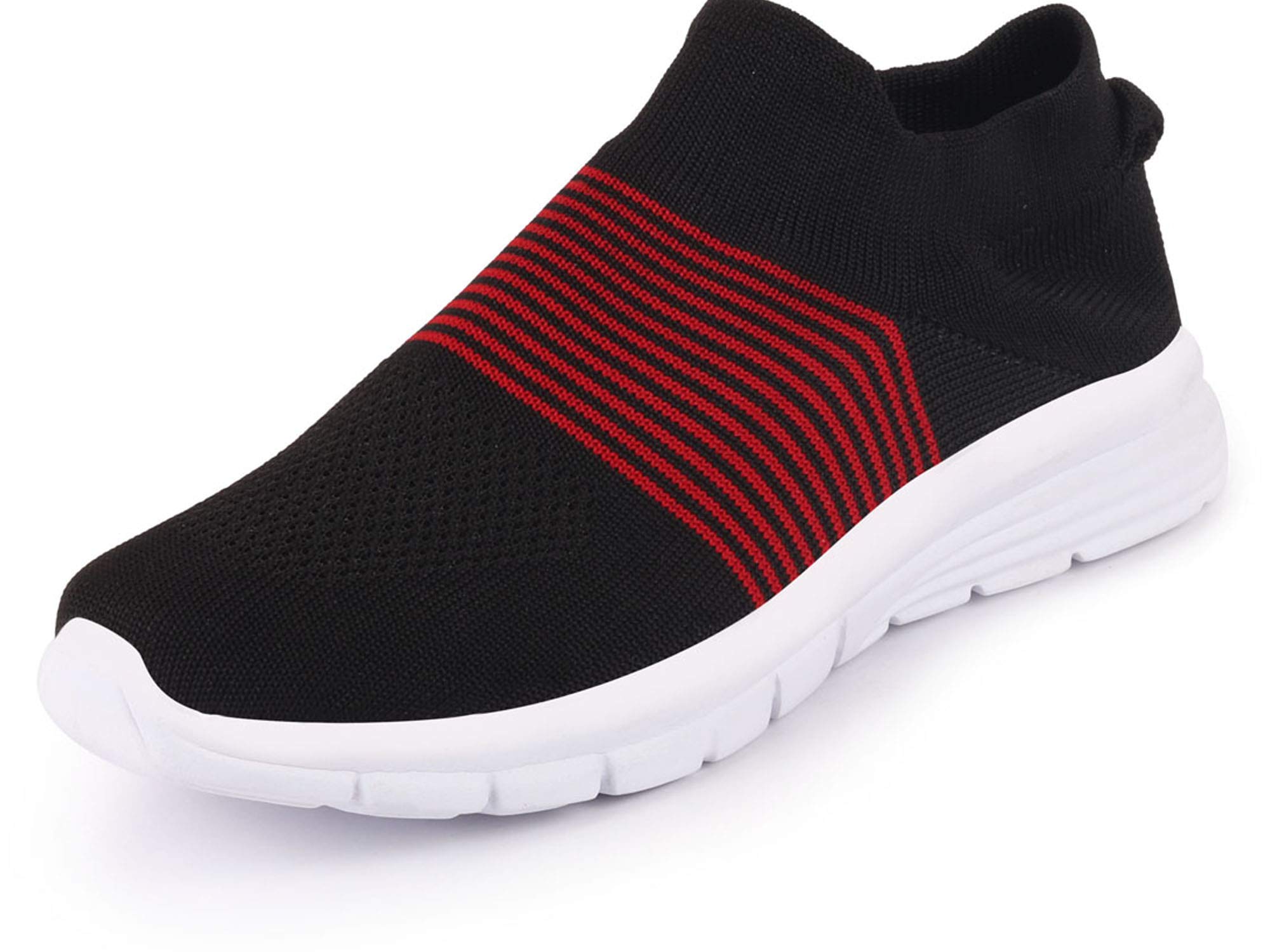 FAUSTO Mens FST KI-6067 BLACK-42 Black Knitted Sports Walking Shoes (8 UK) (B08QRC5DVJ) Amazon Price History, Amazon Price Tracker
