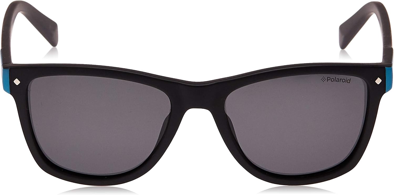 Polaroid Sunglasses Girls' PLD 8025/S Rectangular Sunglasses, Havana Green/Polarized Gray Multi Green, 48mm, 16mm