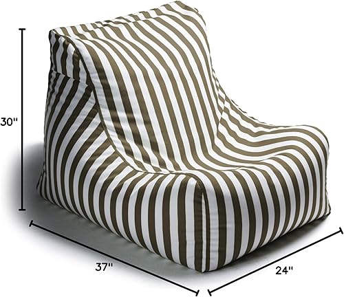 Miniatura 113 de Jaxx Ponce - Puf para exteriores, resistente a la intemperie, para patio y piscina, color azul marino Azul marino,Carbón vegetal,Flamenco,Lima,Bahía