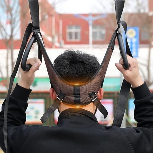 SNAPPSY Cervical Neck Traction Device Effective Comfortable Quick Setup for Home Use with hanging hook