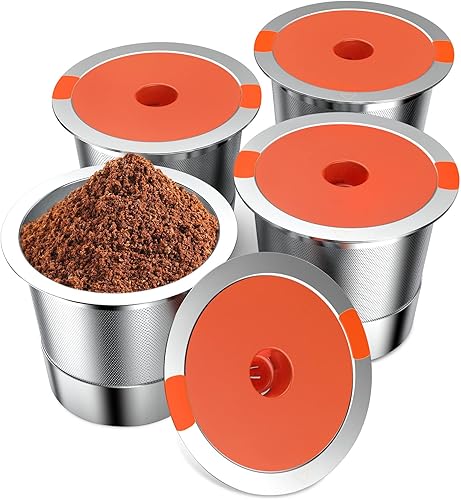 K Cups reutilizables para Keurig, cápsulas de café reutilizables compatibles con la cafetera de taza única Keurig 1.0 y 2.0, K Cup de acero