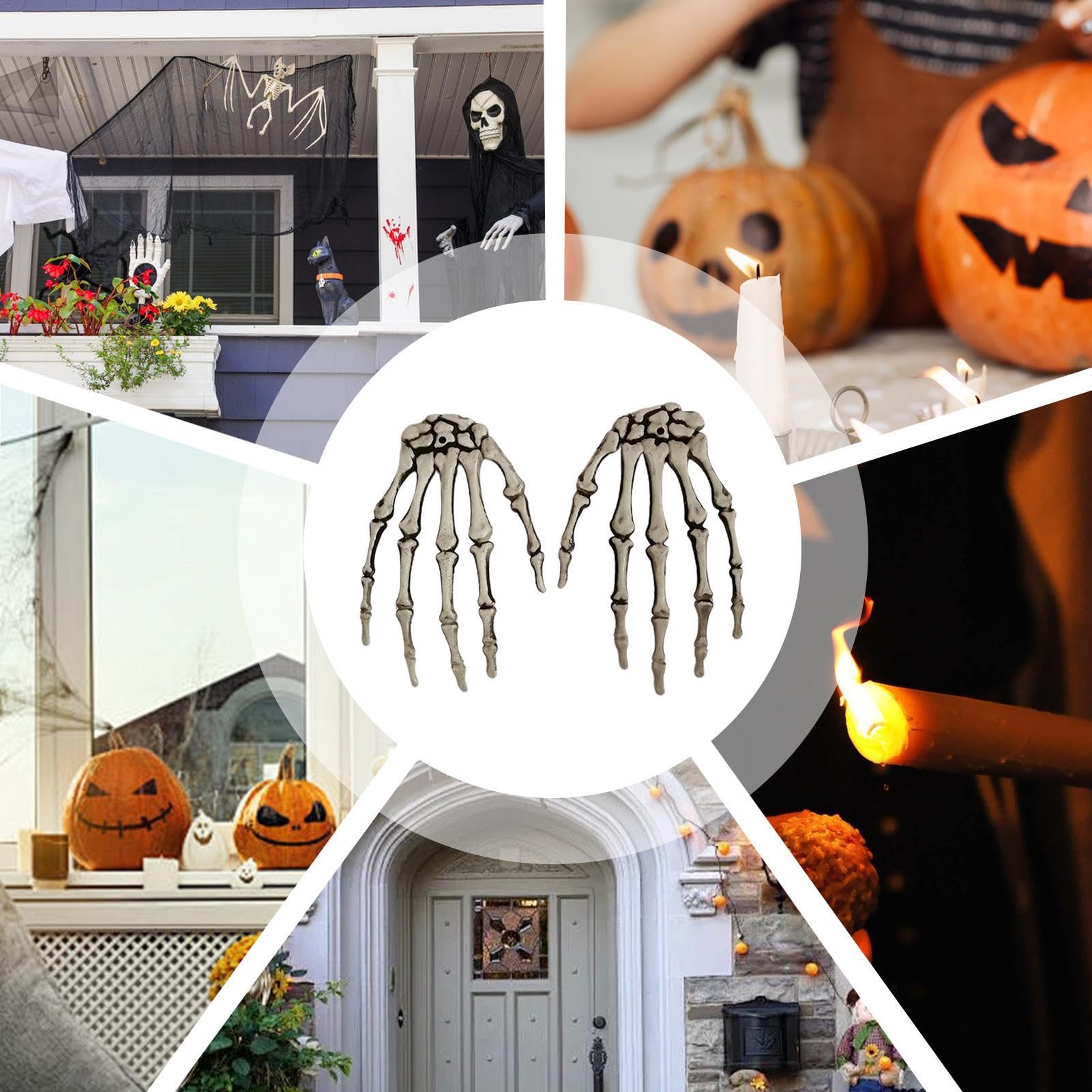 Amazon.co.jp: スケルトンハンズハロウィン | リアルなフェイクハンド