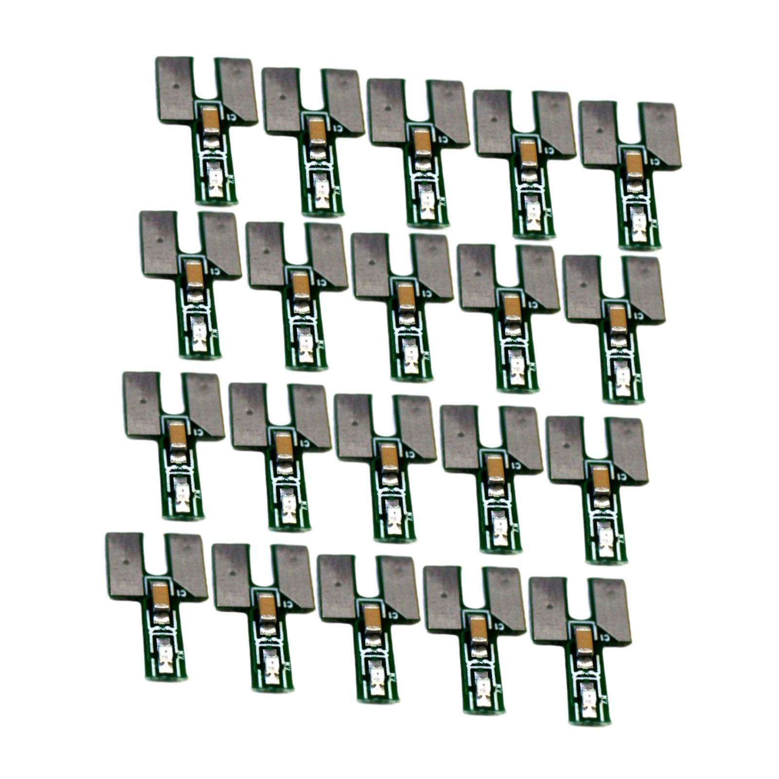 DYNWAVE 20 Pieces Model Trains N Scale Light Board Front and Rear Spare Parts Sturdy Lightweight Replacement 1/160 Scale Modification