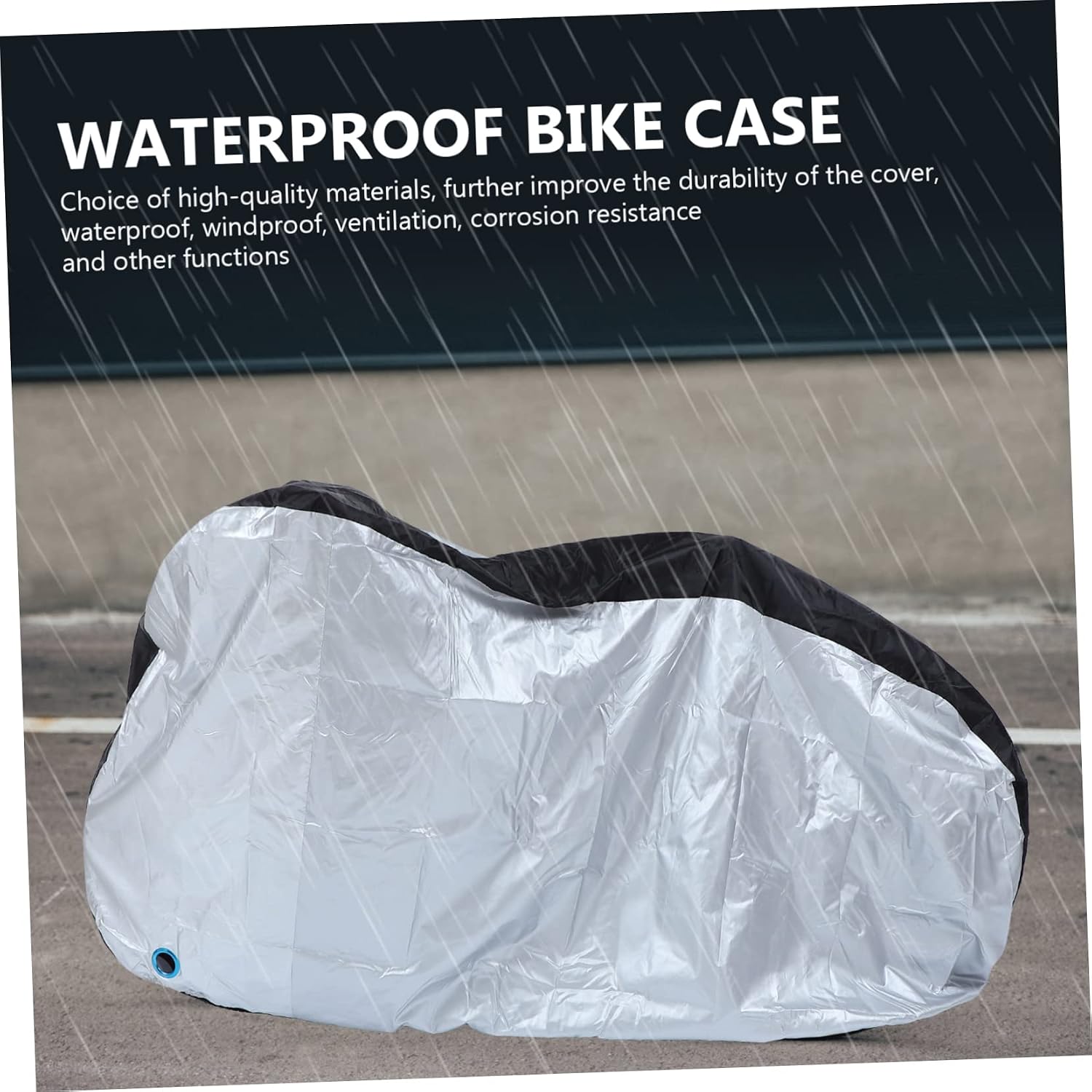 Bike Supply Polyester Cycle Cover Rainproof Dustproof Outdoor Bike Protective Case Lock