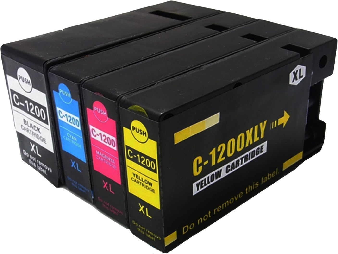 LOVEINK Compatible Ink Cartridge For Canon PGI-1200 XL PGI-1200XL 4 Pack (1 Black, 1 Cyan, 1 Magenta, 1 Yellow)