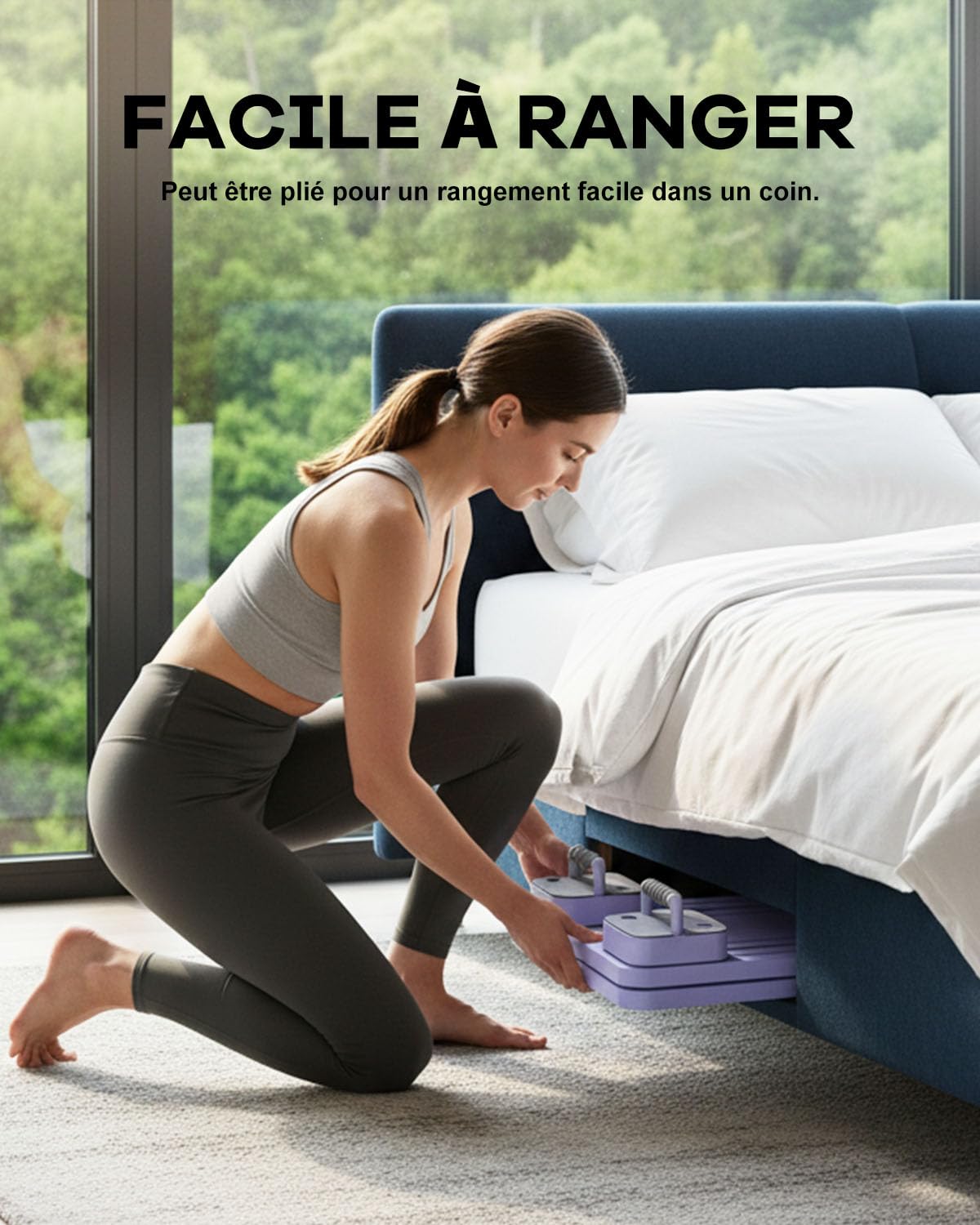Machine Pilate Maison, Planche de Pilates Reformer Polyvalente et Pliable avec Affichage LED, Appareil de Pilates Tout-en-Un pour Abdominaux, Core et Entraînement Musculaire Complet à Domicile