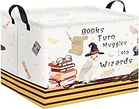 Vista 31 de CLOCOR Cesta de almacenamiento rectangular, cesta de almacenamiento plegable con bonito patrón, caja de almacenamiento de revestimiento impermeable