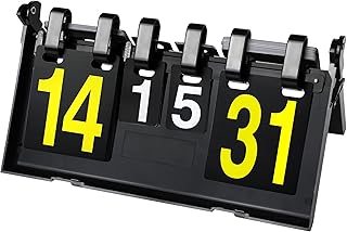 TOPOKO Scoreboard, Score Keeper, Score Flipper, Sport Scoreboard for Indoor & Outdoor Sports, Portable Scoreboard Flips up to 31