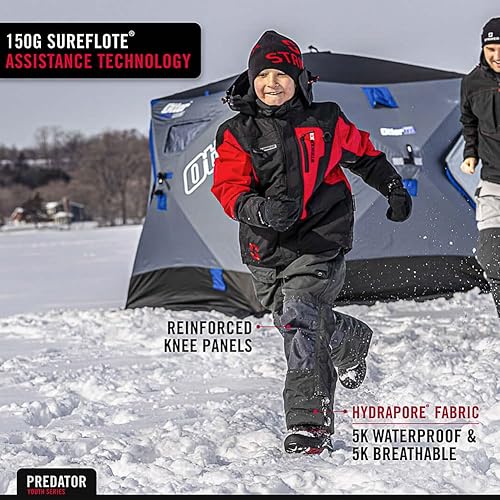 Miniatura 4 de Striker Youth Prdator Durable Windproof Water-Resistant Outdoor Ice Fishing Bib with Sureflote Flotation Technology