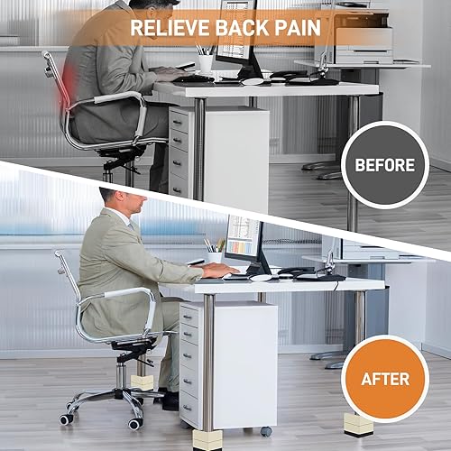 Miniatura 48 de Bed Risers, Furniture Raise Blocks, 2,3 or 4 inch Stilts Heavy Duty for Bed Couch Desk Sofa Table Lifts, Furniture Legs Lifters Support up to 1300