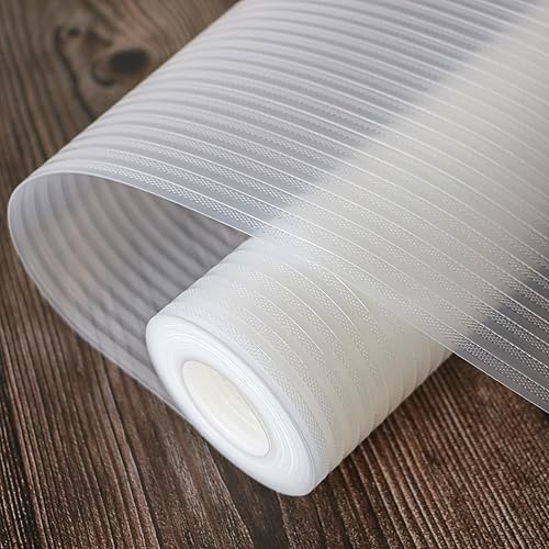 Revestimientos de estantes de 12 pulgadas x 20 pies para armarios de cocina, antiadherentes, forro de estantes, cajones, protector de EVA para
