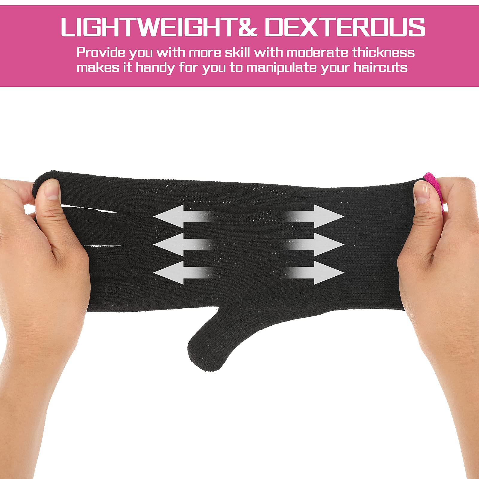 WLLHYF Lot de 2 gants de coiffage professionnels résistants à la chaleur pour fer à friser et fer à friser, gants résistants à la chaleur