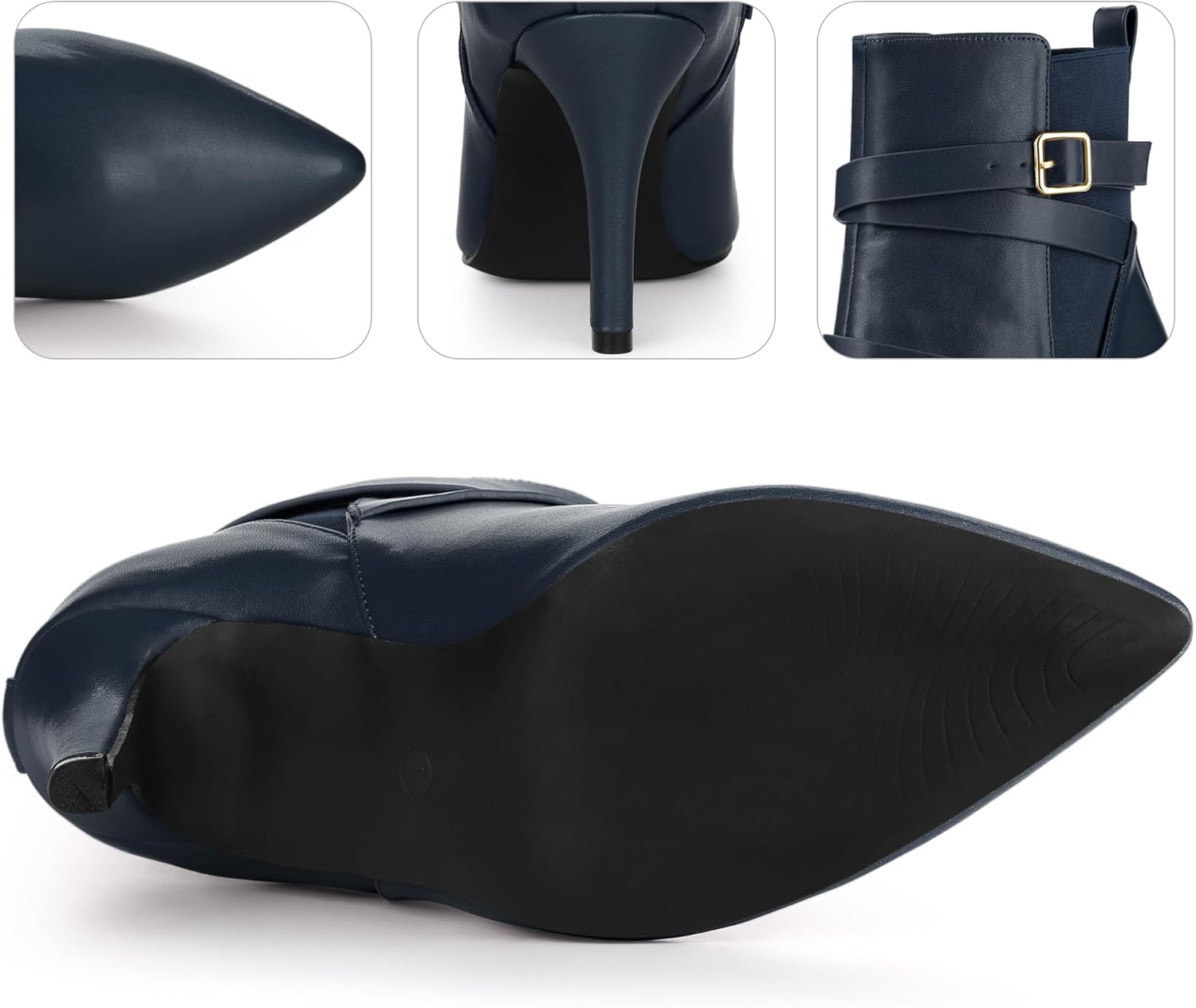 Perphy Chelsea Boots Pointy Toe Stiletto High Heel Ankle Boot for Women