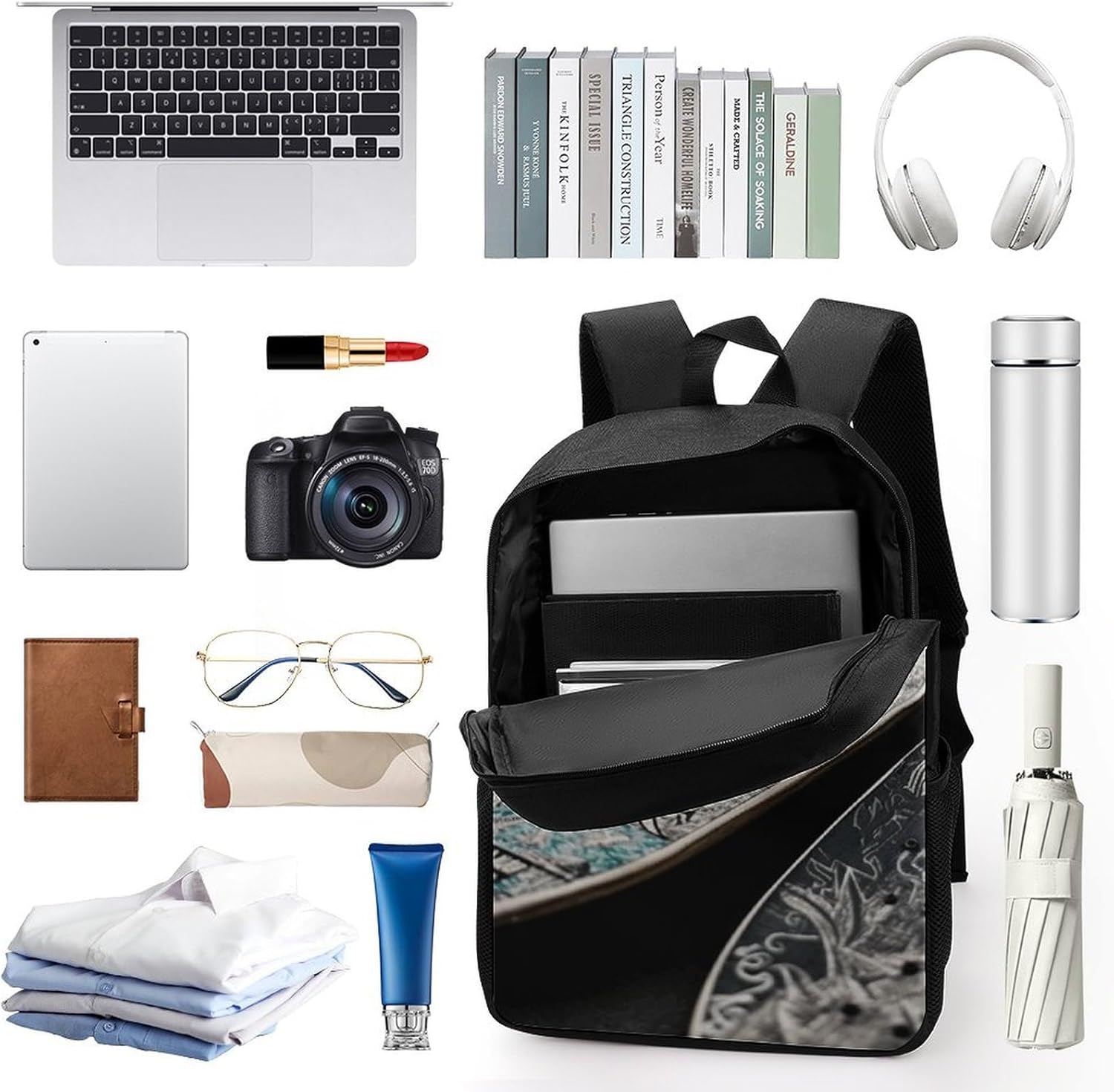 Cute Backpack,Skate Boards Print Backpacks,17 Inch Backpack for Men,Suitable for Extra Heavy And Heavy Duty Backpacks