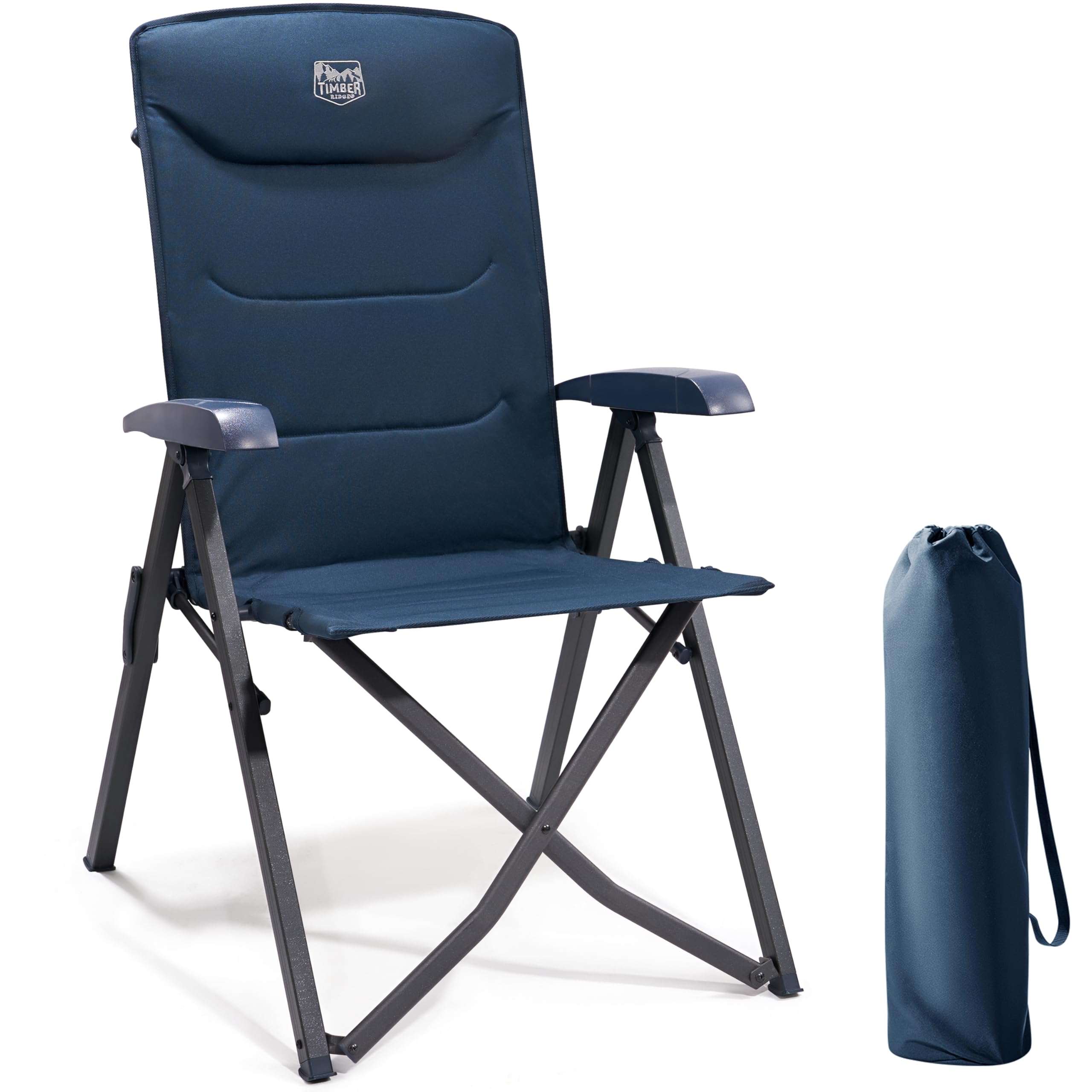 JTQYFI Sac De Rangement Chaise Pliante Camping Avec Poches - Housse Transport Extérieur