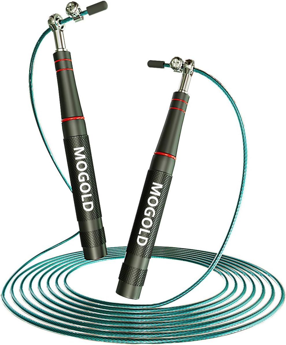 Skipping Rope for Boxing Crossfit - Speed Rope for Adults Children Fitness with Adjustable 2.5 mm Thick 3 Metre Long Rope Skipping Rope, Professional Rope Skipping Steel for Home Workout Sports